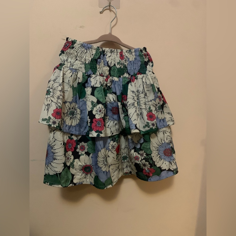 Floral LILOU Ruffle Skirt